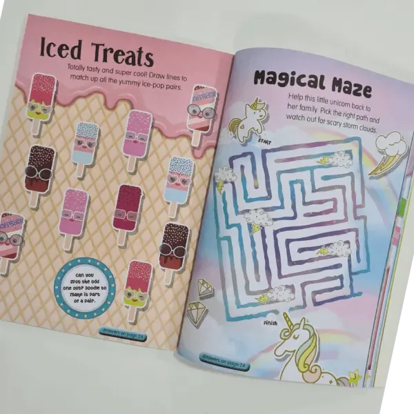 Decoden Magic Puffy Sticker Activity Book Cute aktivitetsbog