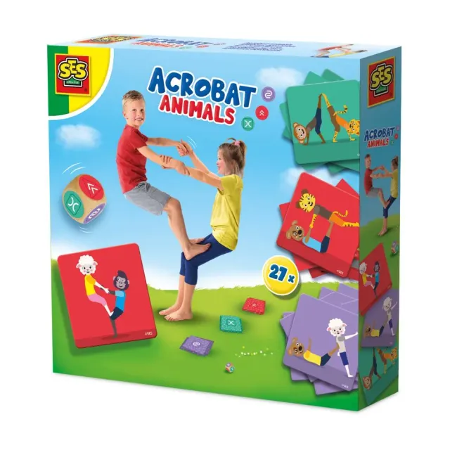 SES Creative Acrobat Dyr bevægelsesspil 27 kort