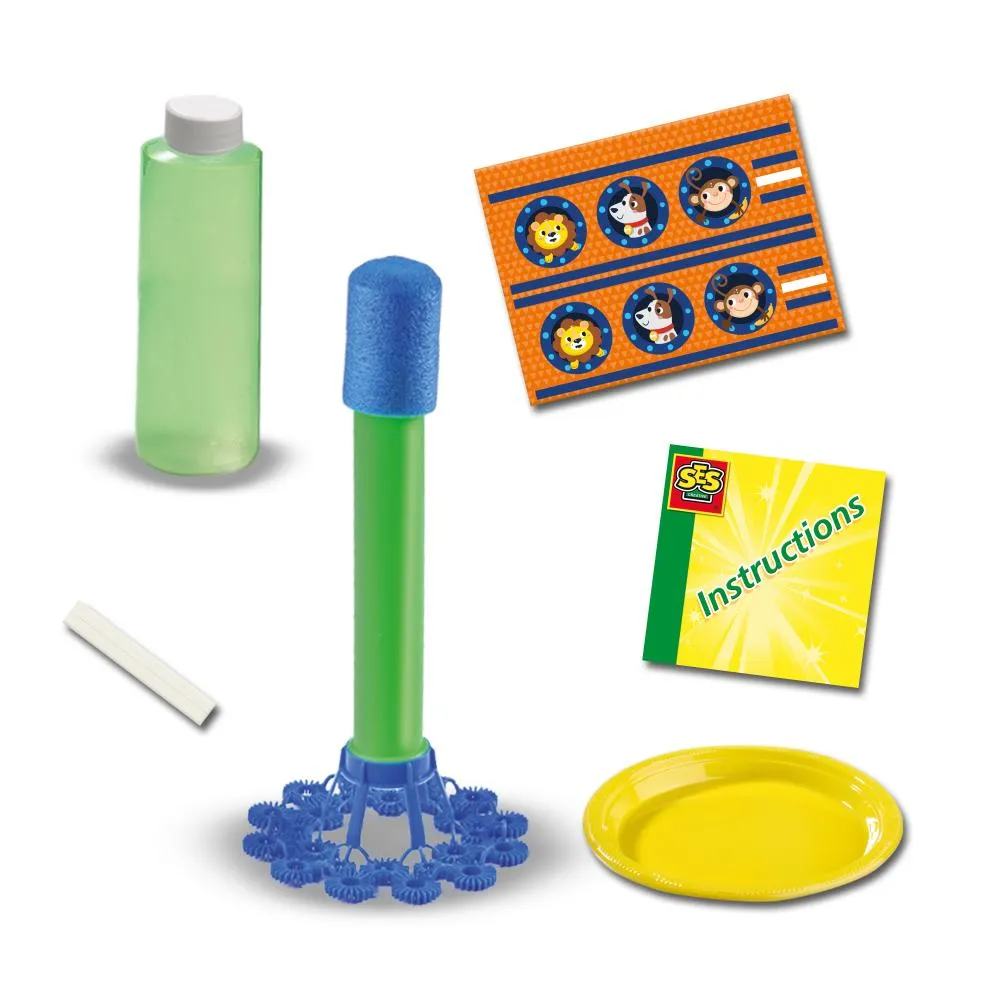 SES Creative Bubble Raket sæbeboblesæt med 200 ml