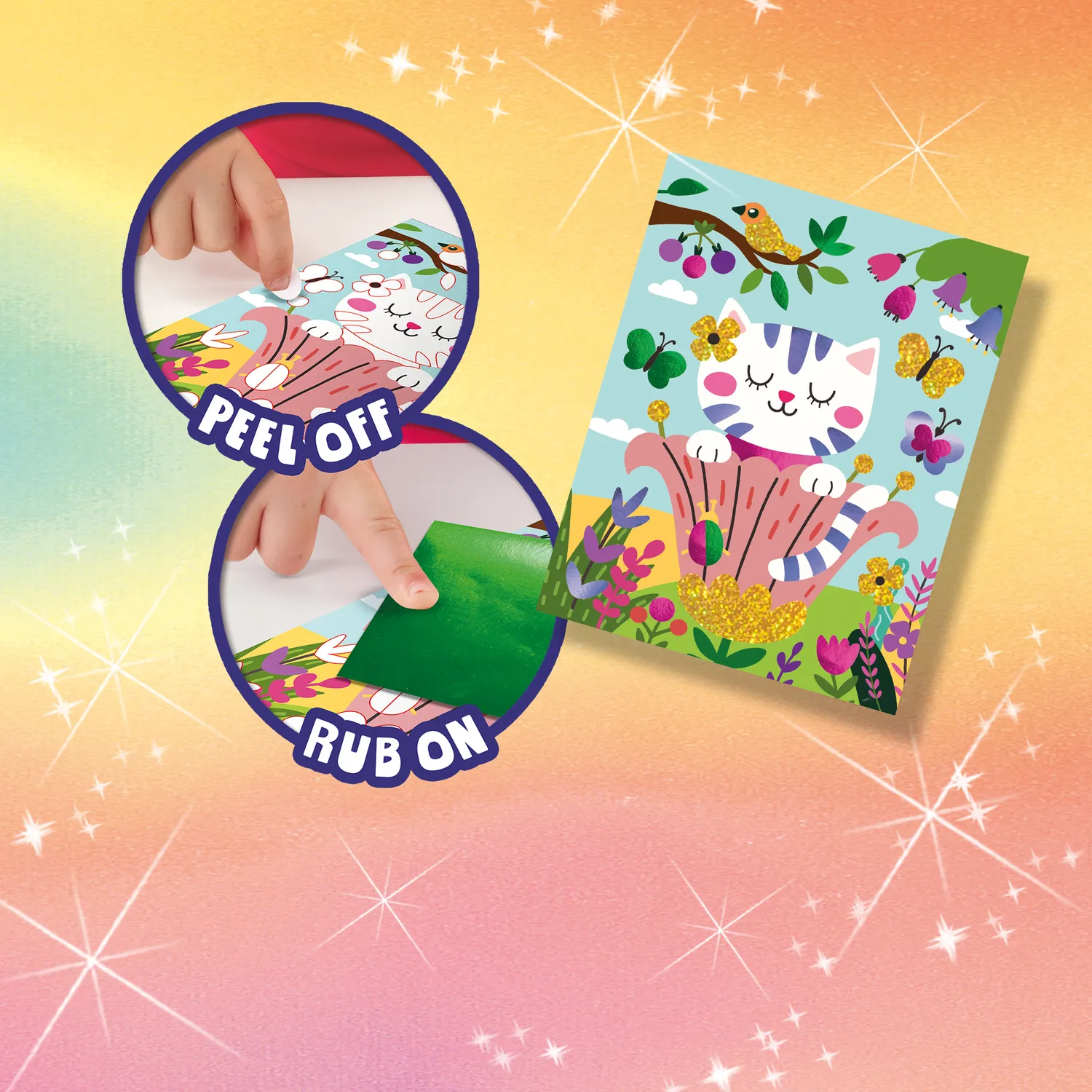 SES Creative Foil Art Skov foliebilleder 6 kort