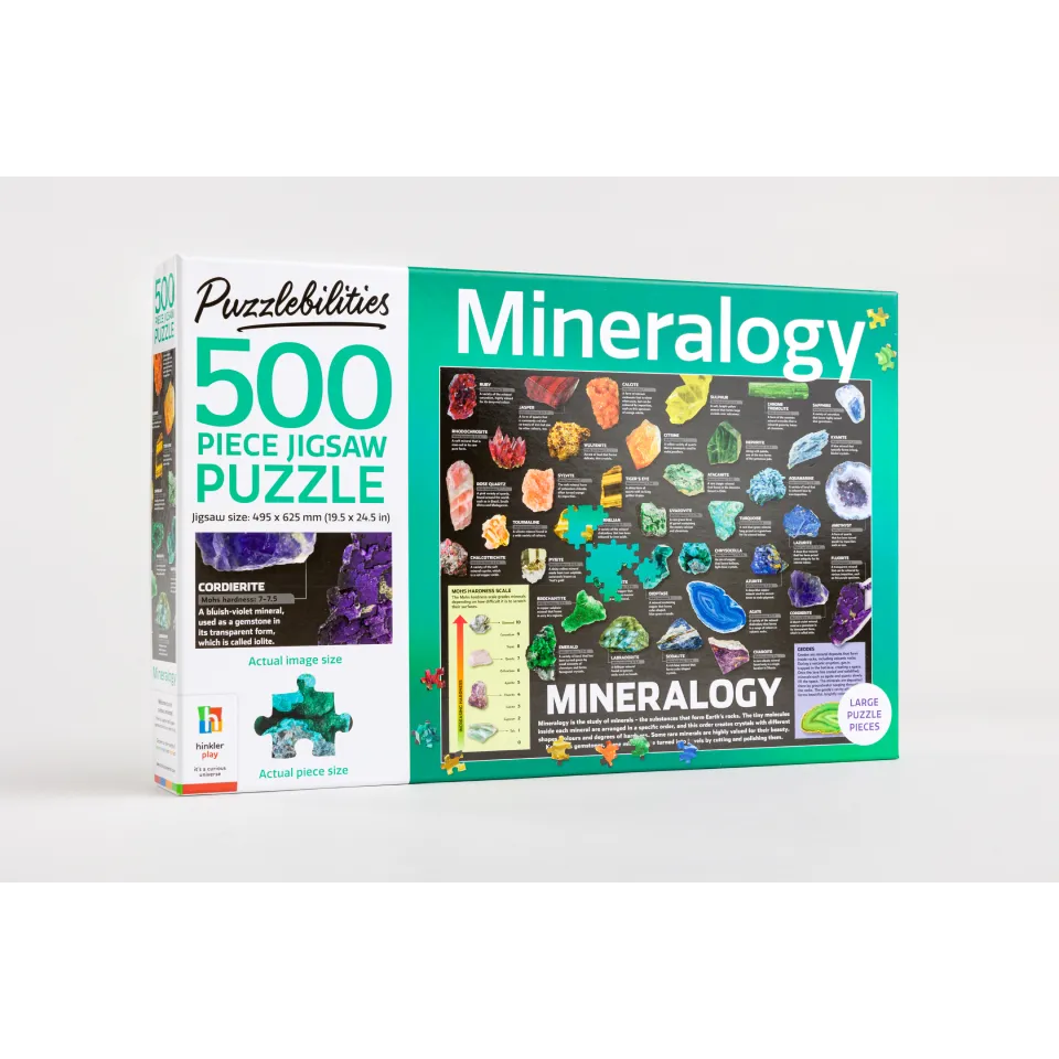 Decoden Magic Mineralogy puslespil 500 brikker mineraler