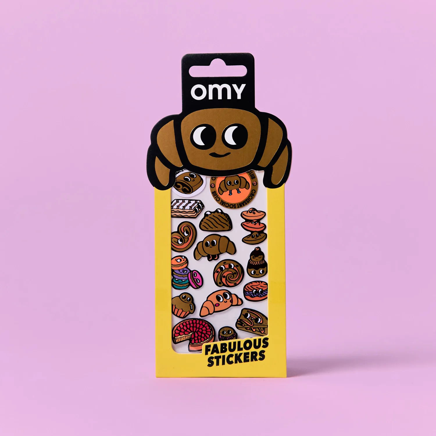 OMY Iconic Croissant klistermærker med guldglans