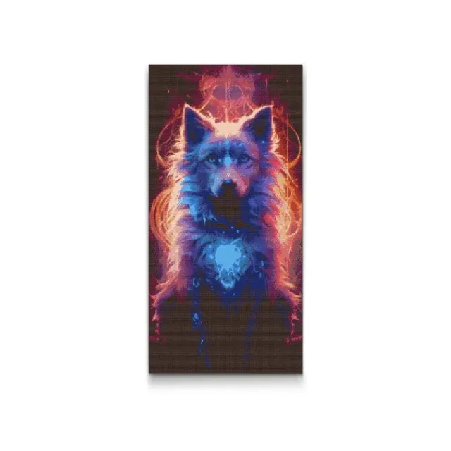 Road2Art Magisk Ulv diamond painting 40x80 cm