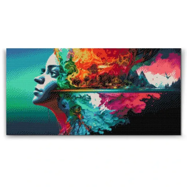 Road2Art Drømmenes dal diamond painting 40x80