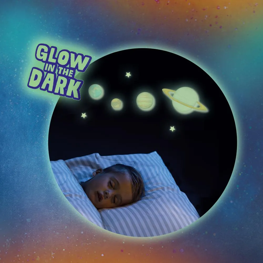 SES Creative Glowing solsystem sæt selvlysende 9 planeter