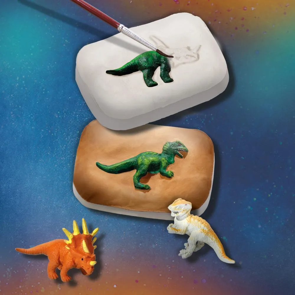 SES Creative Dino fossiler støbesæt gips maling