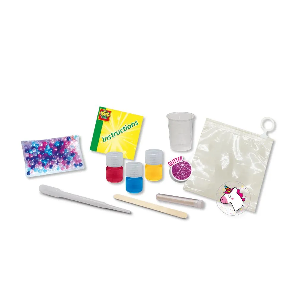 SES Slime Lab Unicorn slim-sæt lyserød glitter