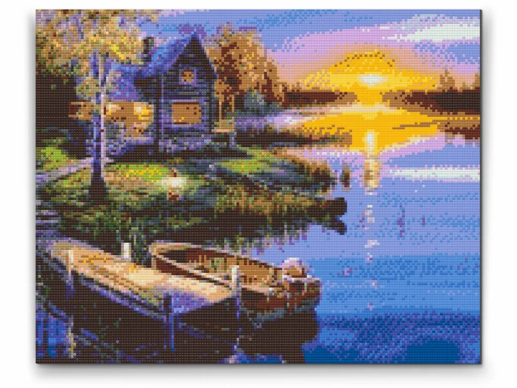 Road2Art Fisketur diamond painting 40x50 cm runde
