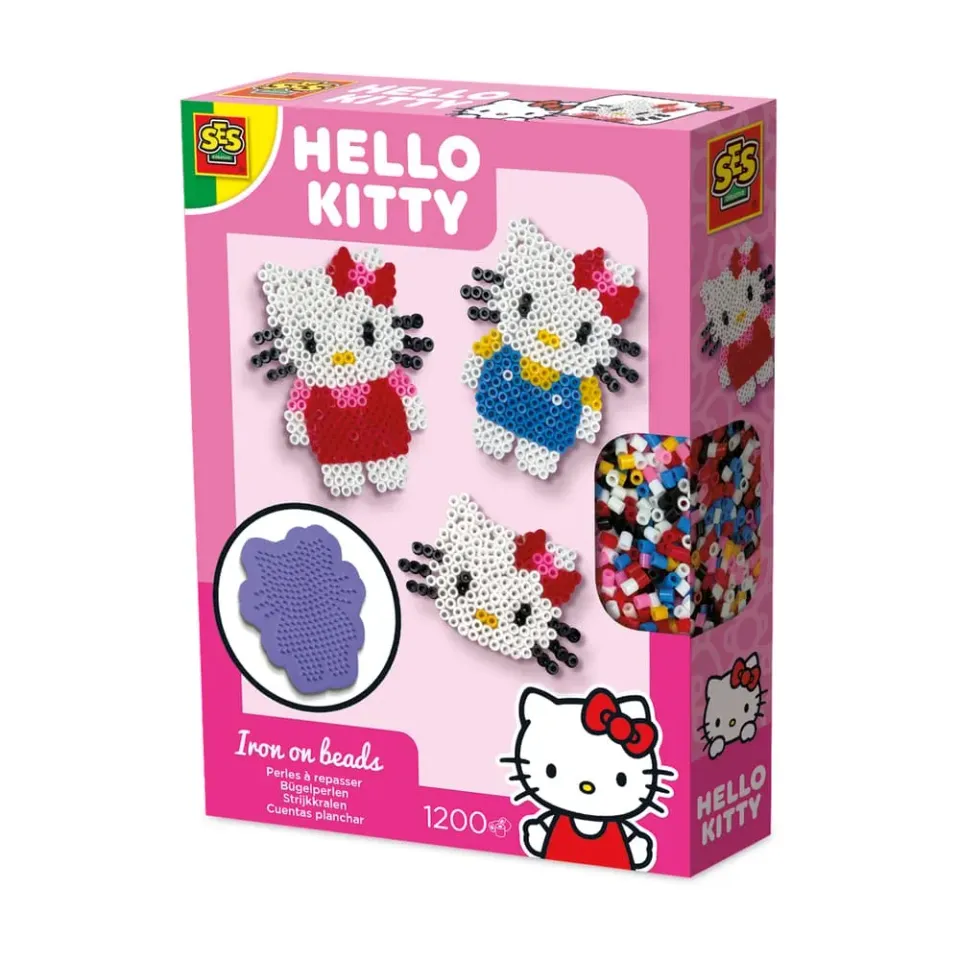 SES Hello Kitty strygeperlesæt 1200 perler