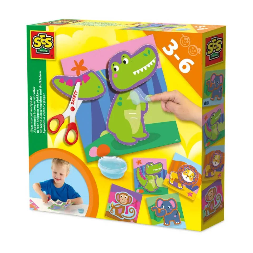 SES Creative Jeg lærer klippesæt klippe klistre 3 år