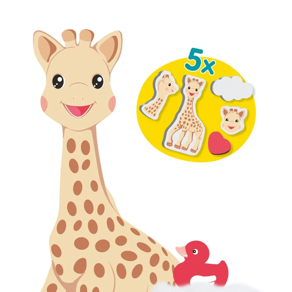 SES Creative Sophie la Girafe badkridt med former 6 farver afvaskelig