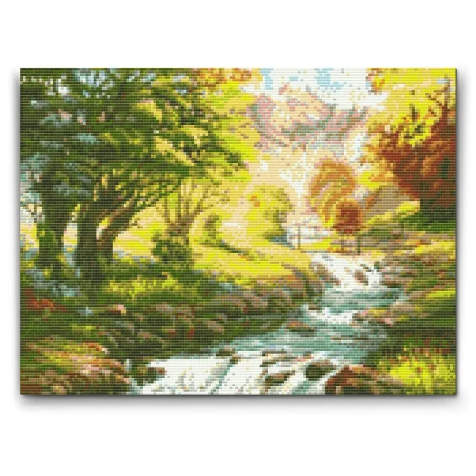 Road2Art Efterår i skoven diamond painting 40x50