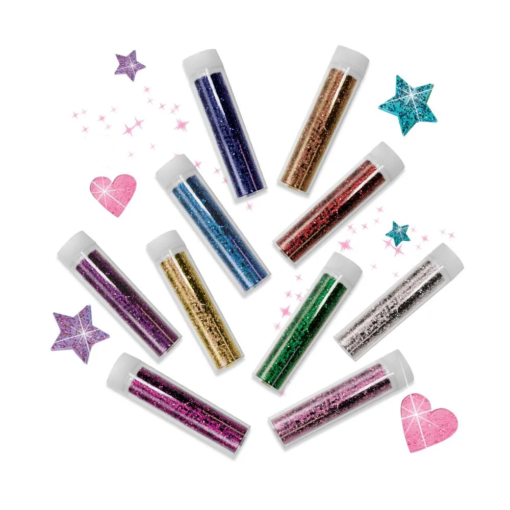 SES Creative bio glitter 10 farver glimmer til krea