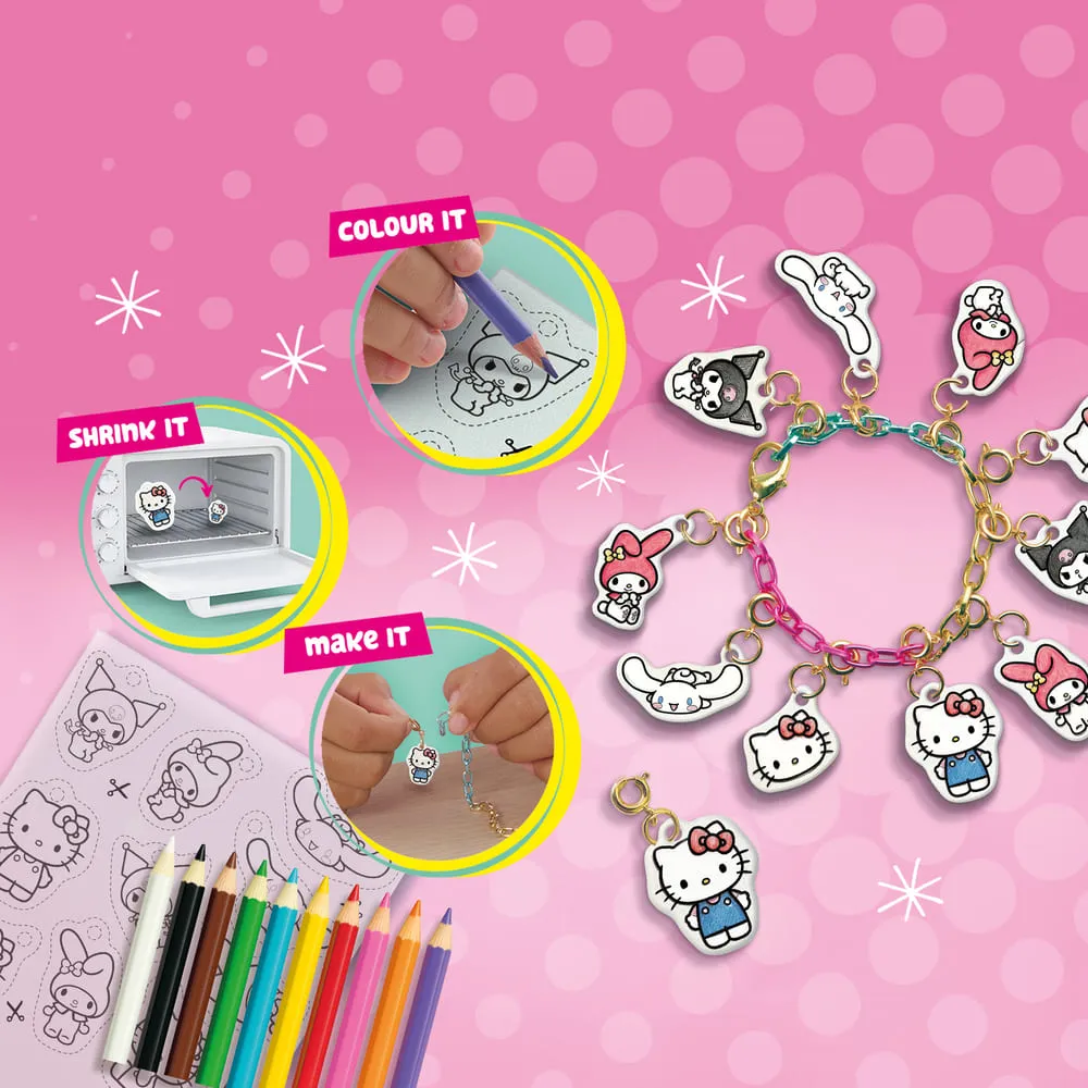 SES Creative Hello Kitty Mini Shrinkies Charms armbåndssæt