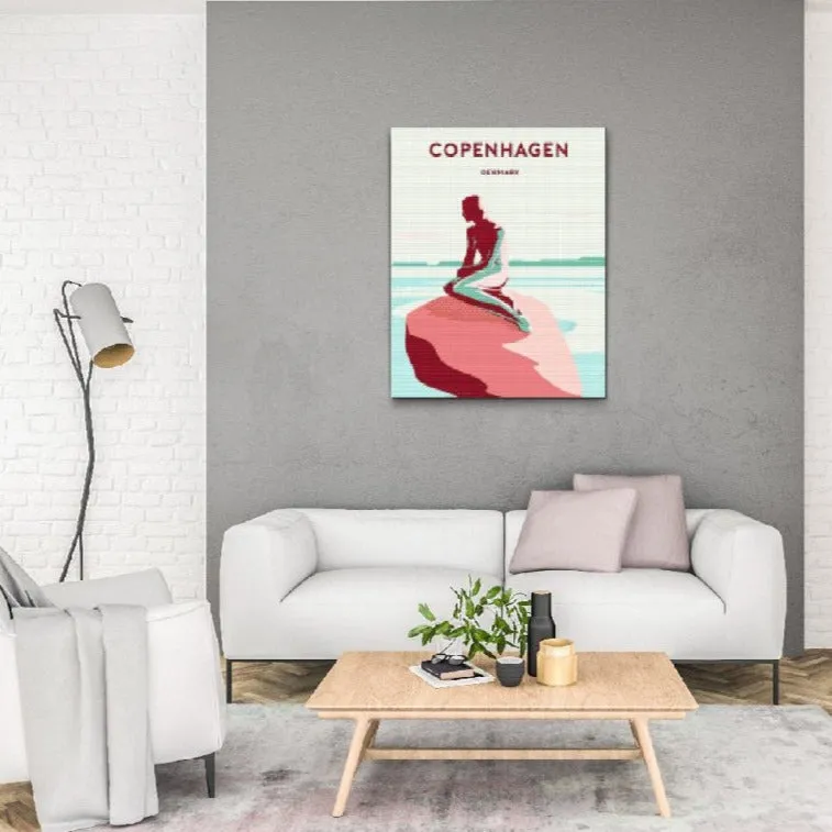 Road2Art Den lille havfrue diamond paint 30x40 runde