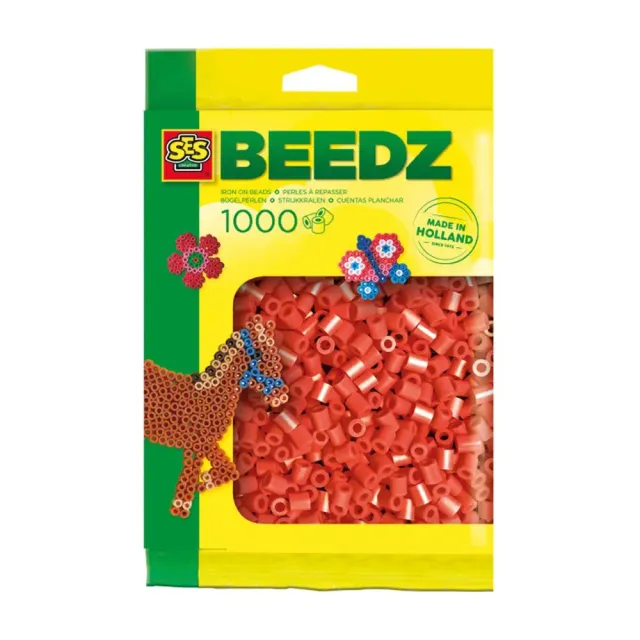 SES Creative Beedz strygeperler 1000 stk rød