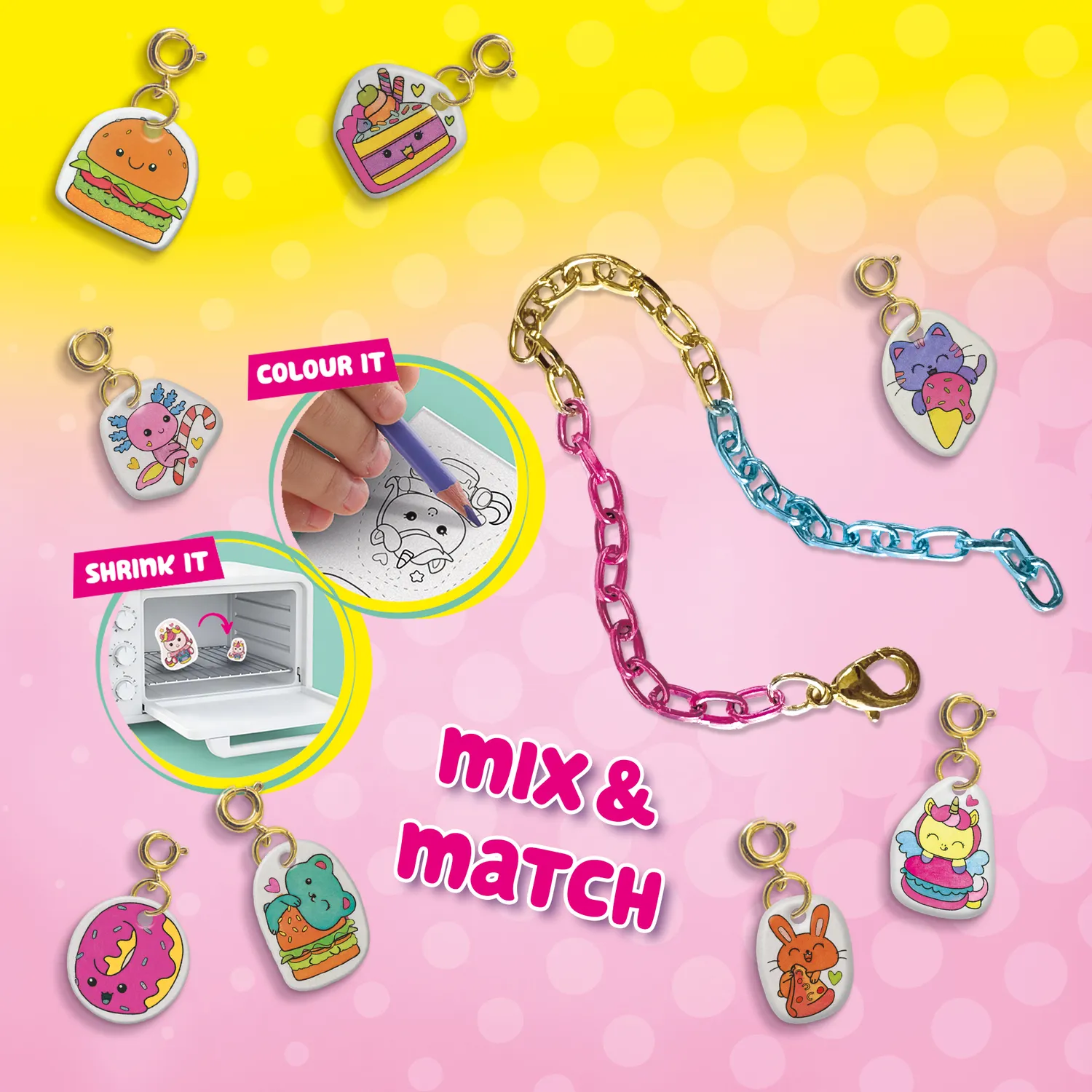 SES Creative Mini Shrinkies Fast Foodies 10 vedhæng