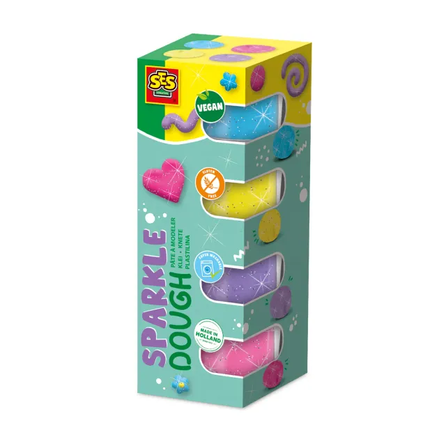 SES Creative Feel Good Sparkle modellervoks 4x90 g