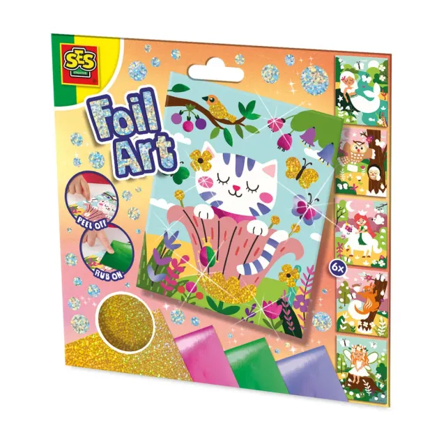 SES Creative Foil Art Skov foliebilleder 6 kort