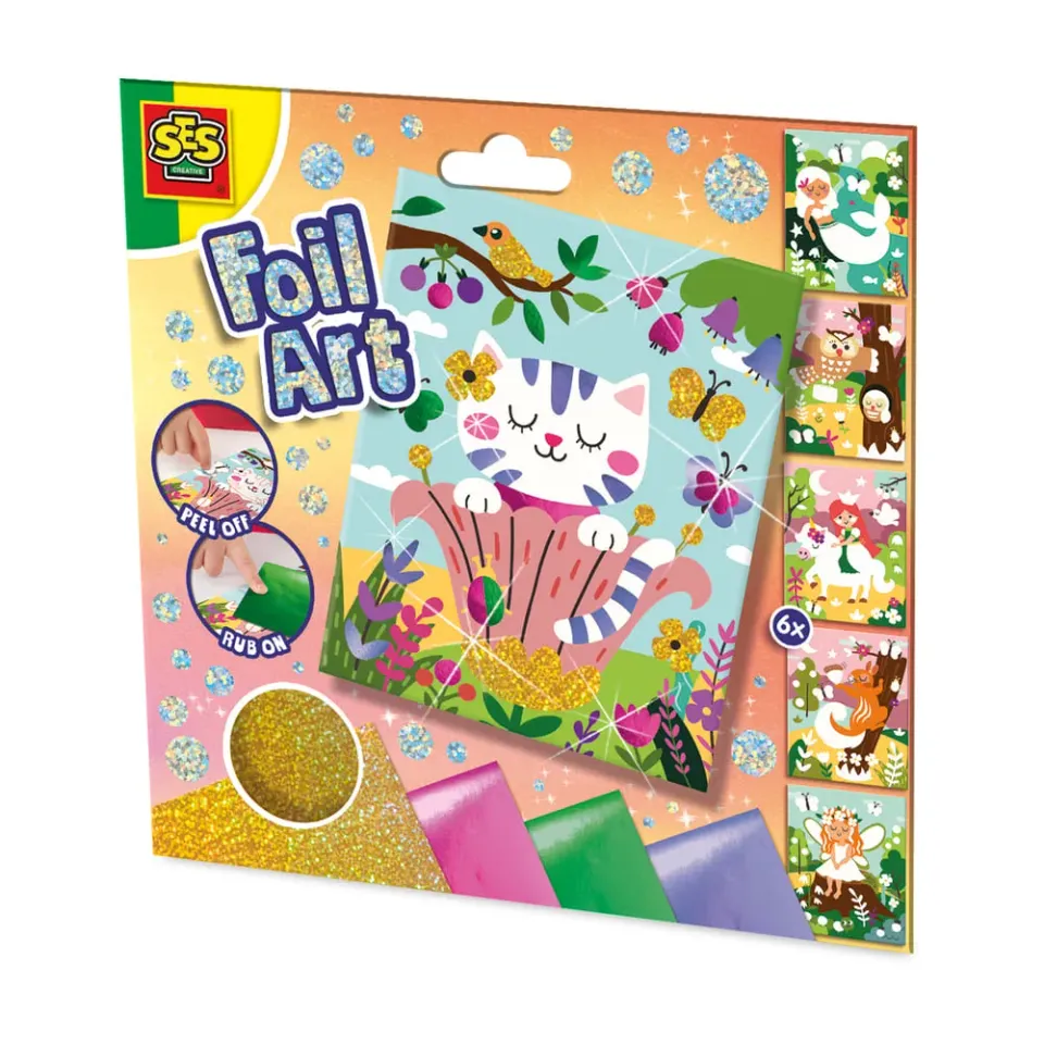 SES Creative Foil Art Skov foliebilleder 6 kort