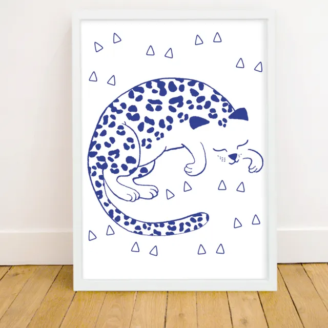 OMY Leo selvlysende plakat leopard børn