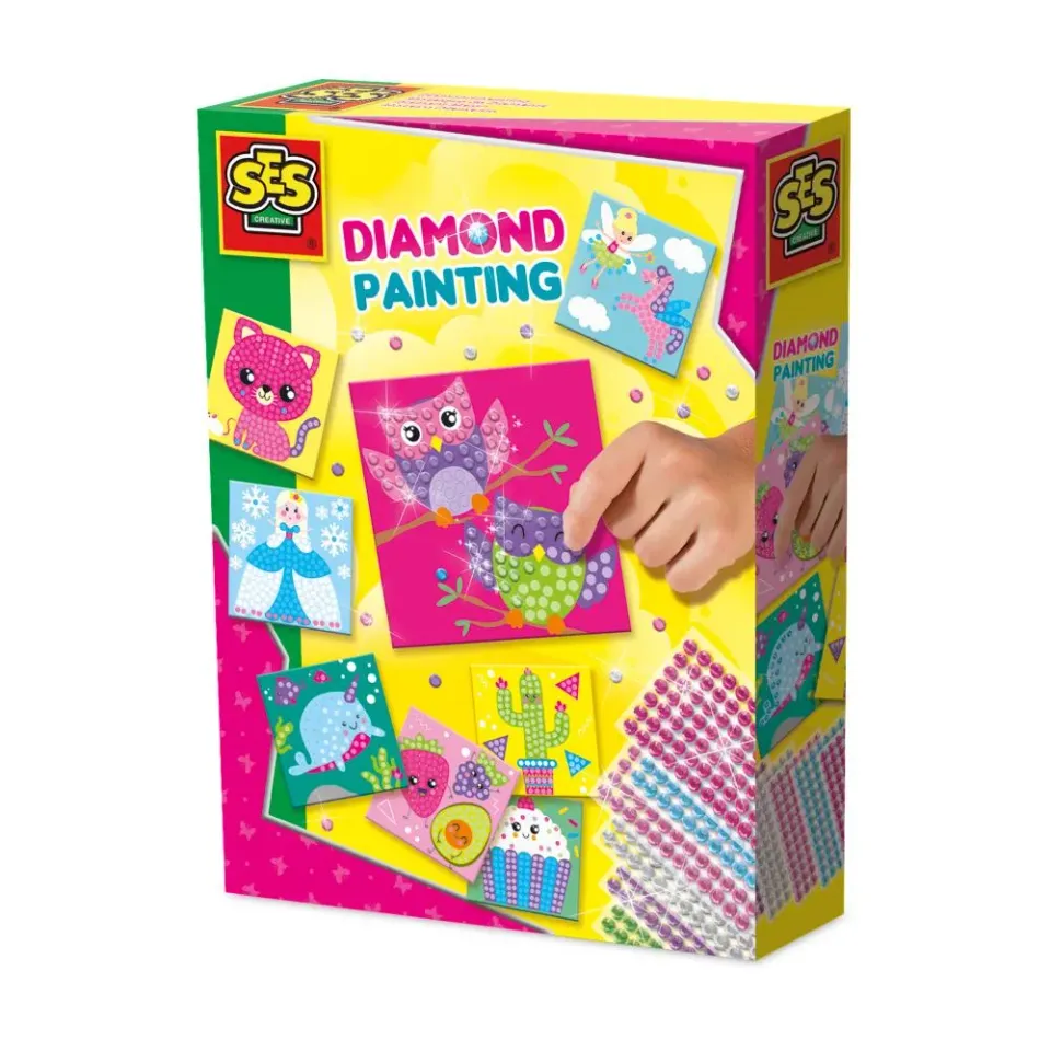 SES Creative Diamond Painting Junior mosaiksæt 8 kort