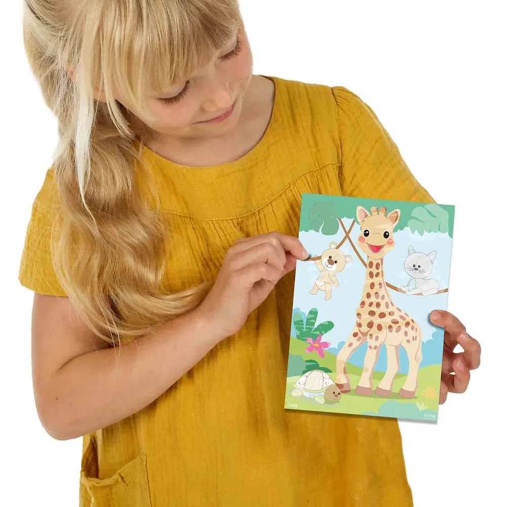 SES Creative Sophie la girafe farv med vand sæt 4 kort