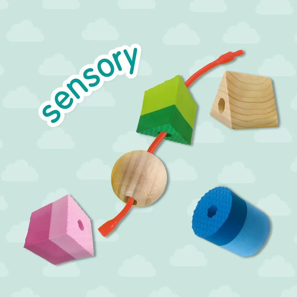 SES Creative Sensory perlesæt træperler 7 stk