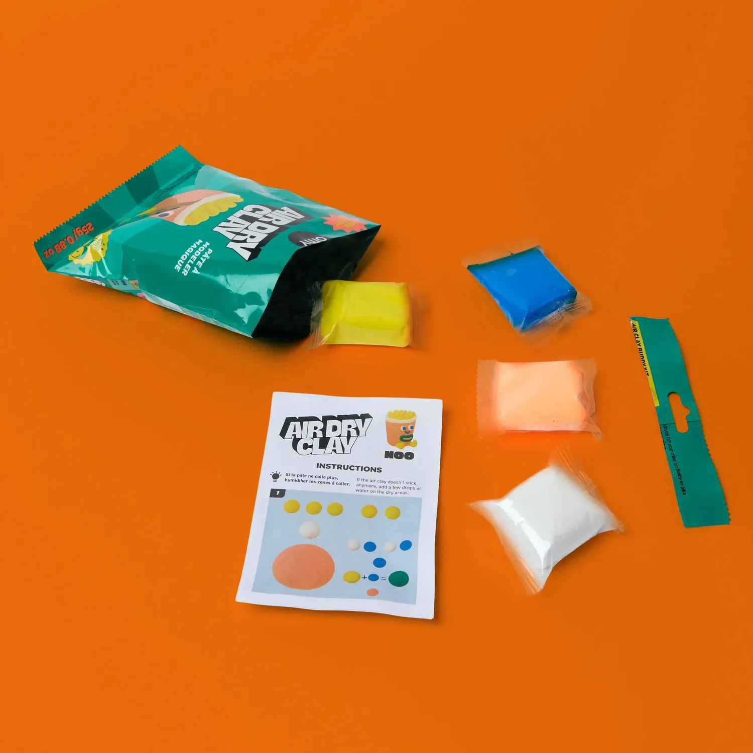 OMY Air Dry Clay modellervoks 4 kits figurer