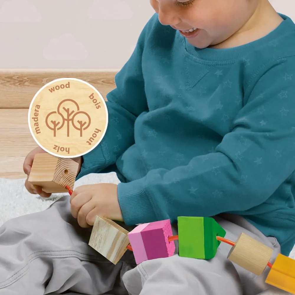 SES Creative Sensory perlesæt træperler 7 stk