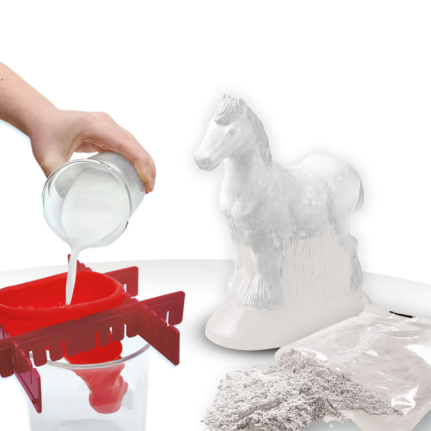 SES Creative Støb og Mal Hest gipssæt med maling