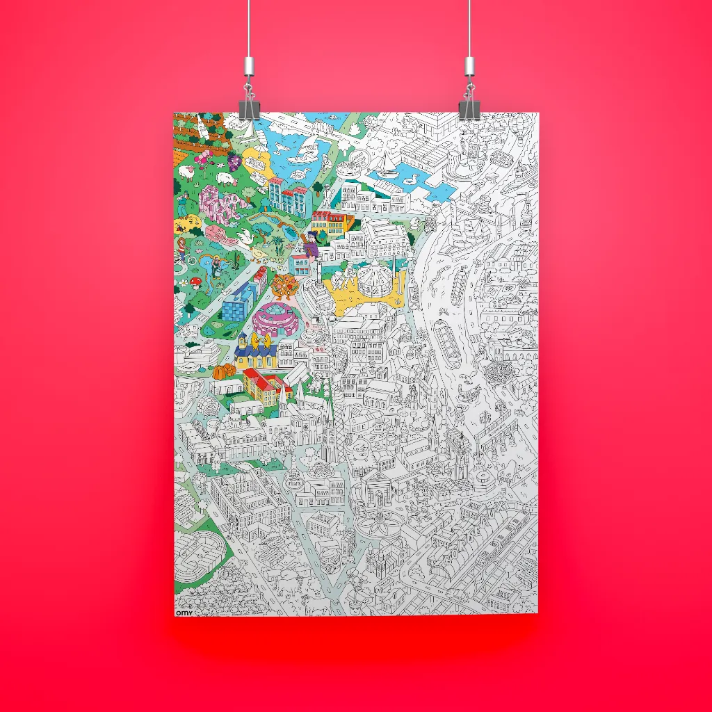 OMY Bordeaux POS21 maleplakat kæmpe by