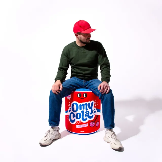 OMY Cola kæmpepude oppustelig colaflaske