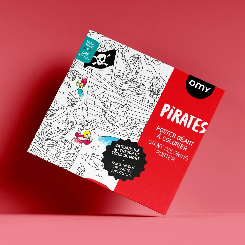 OMY Pirates kæmpe maleplakat pirater