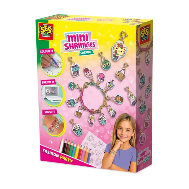 SES Creative Mini Shrinkies charms Fashion Party