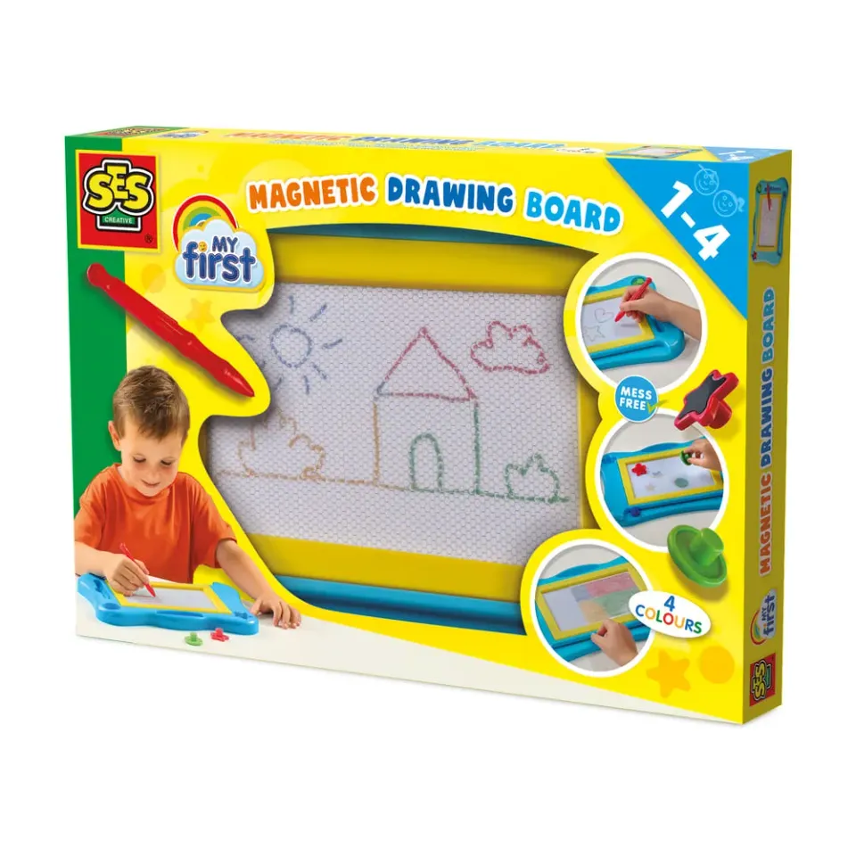 SES Creative My First magnetisk tegnebræt 4 farver