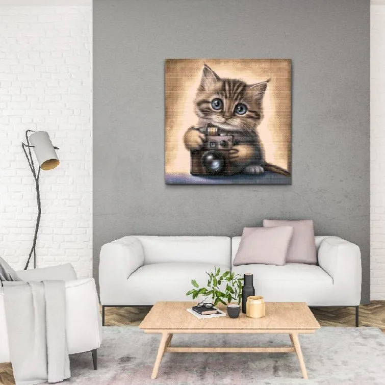 Road2Art Killing med kamera diamond painting 50x50