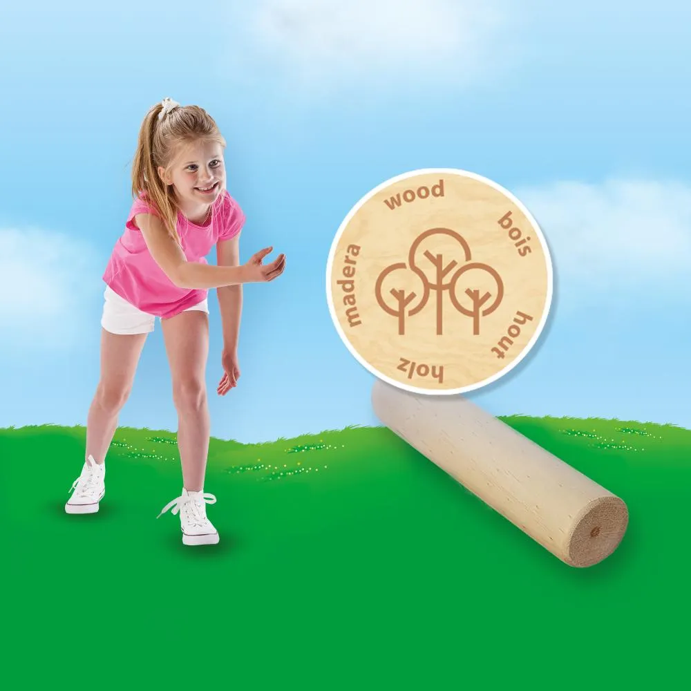SES Kubb Jr. havespil i træ med taske