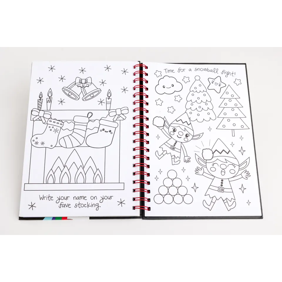 Decoden Magic Scratch Art Sparkles I Love Christmas kradsebog jul
