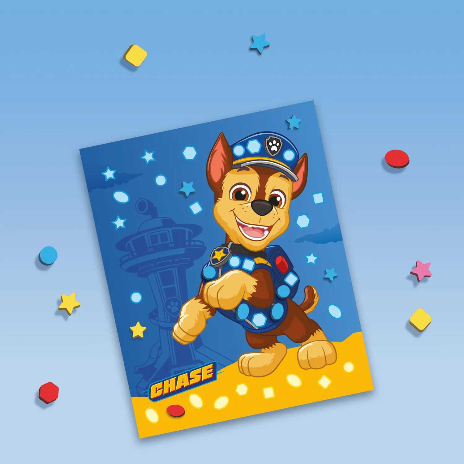 SES Creative Paw Patrol mosaiksæt lær farver former