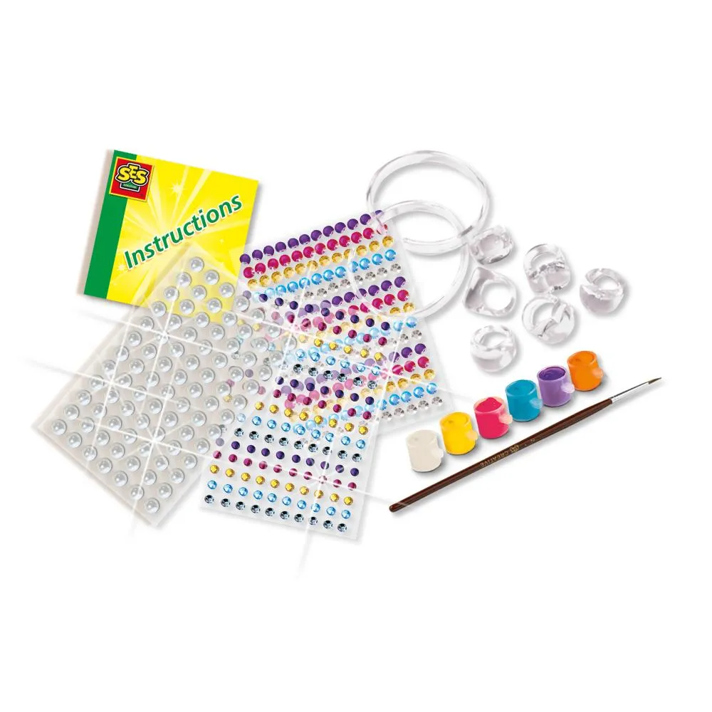 SES Creative Diamanzo ringe og armbånd smykkesæt