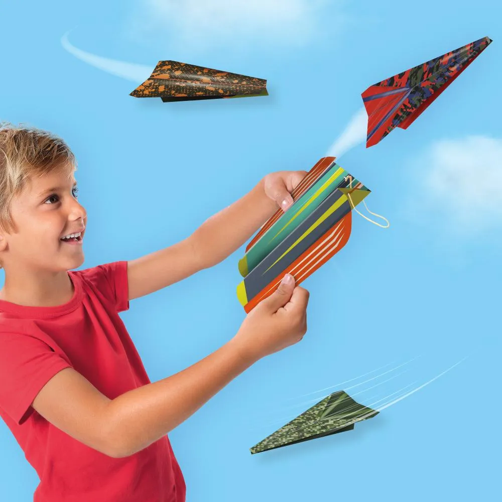 SES Creative papirflyversæt med affyringsrampe 8 ark