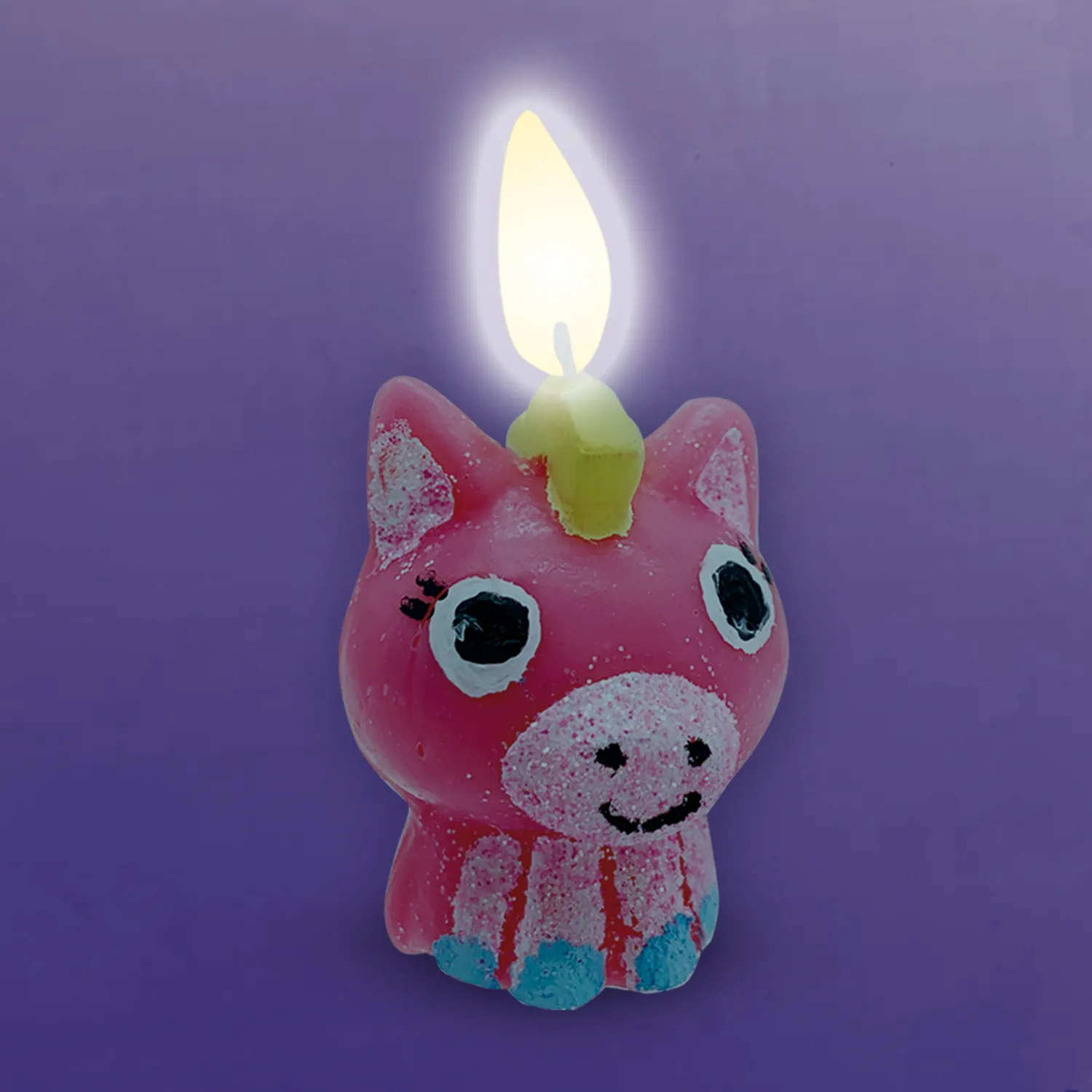 SES Creative Lys Støbesæt 3 farver med maling og glitter