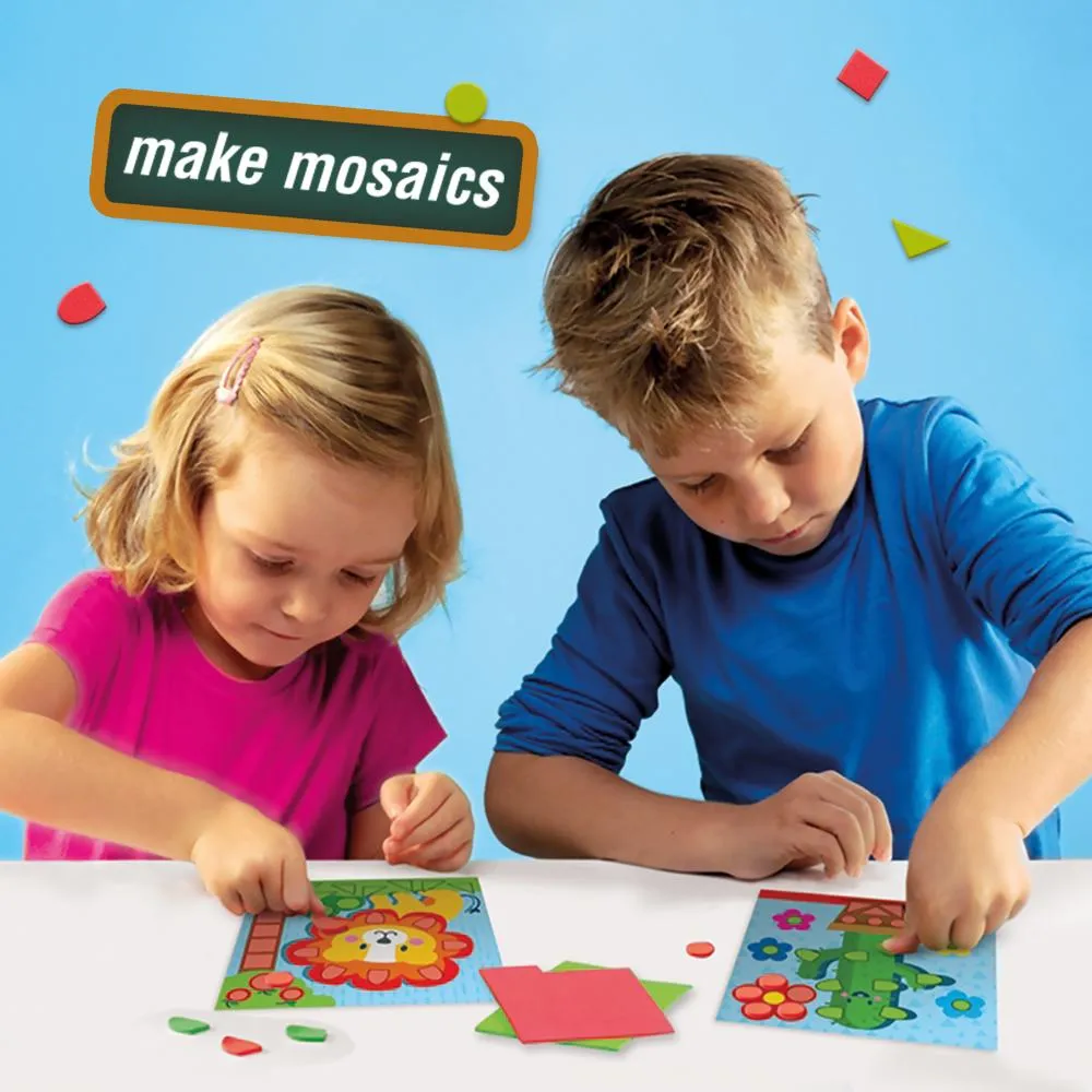 SES Creative Jeg lærer klippesæt klip mosaik prik 3-i-1