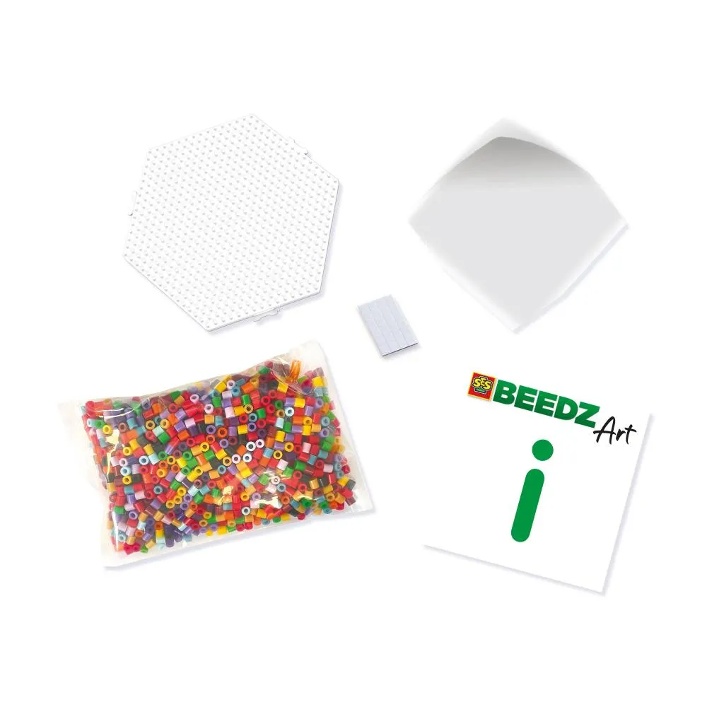SES Creative Beedz Art Vilde Blomster strygeperler 1600 stk 3D