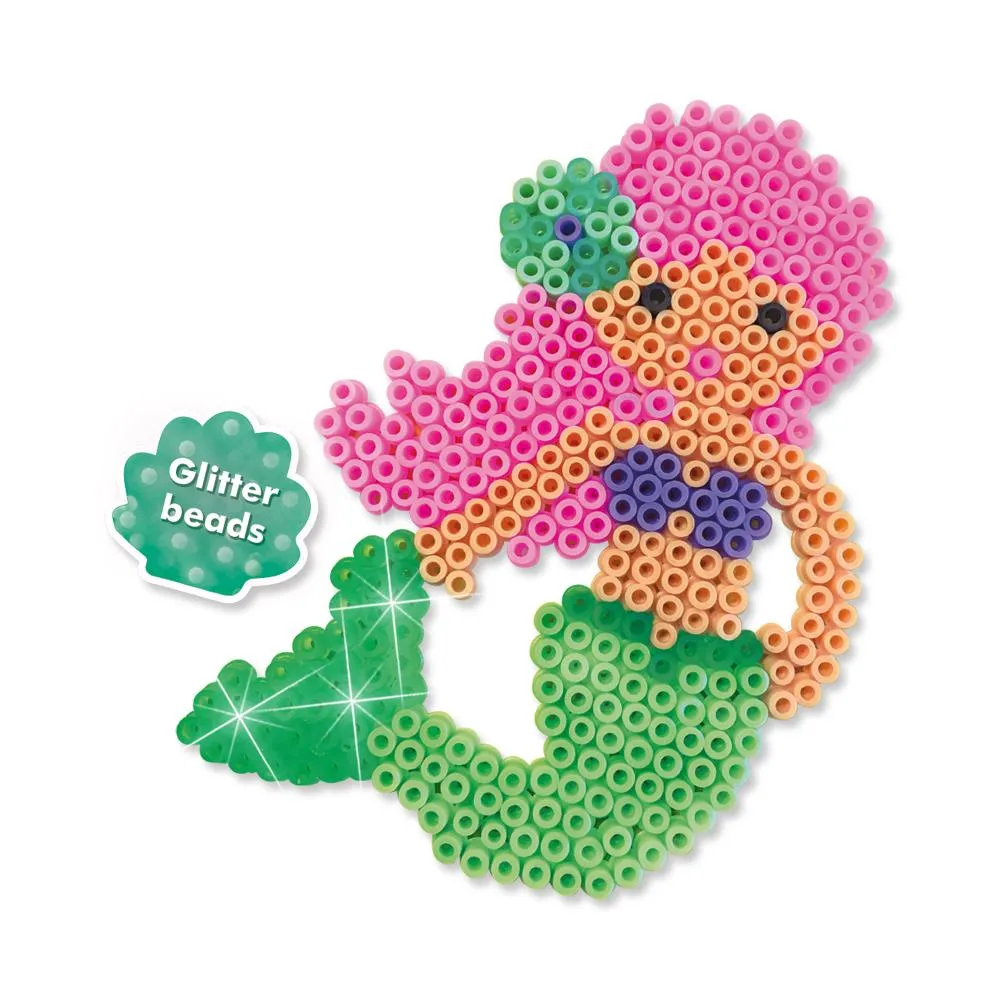SES Creative Beedz Zeemeermin strygeperler sæt med plade