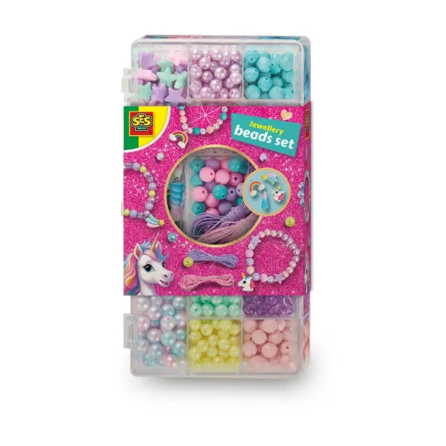 SES Creative Unicorn smykkesæt med perler