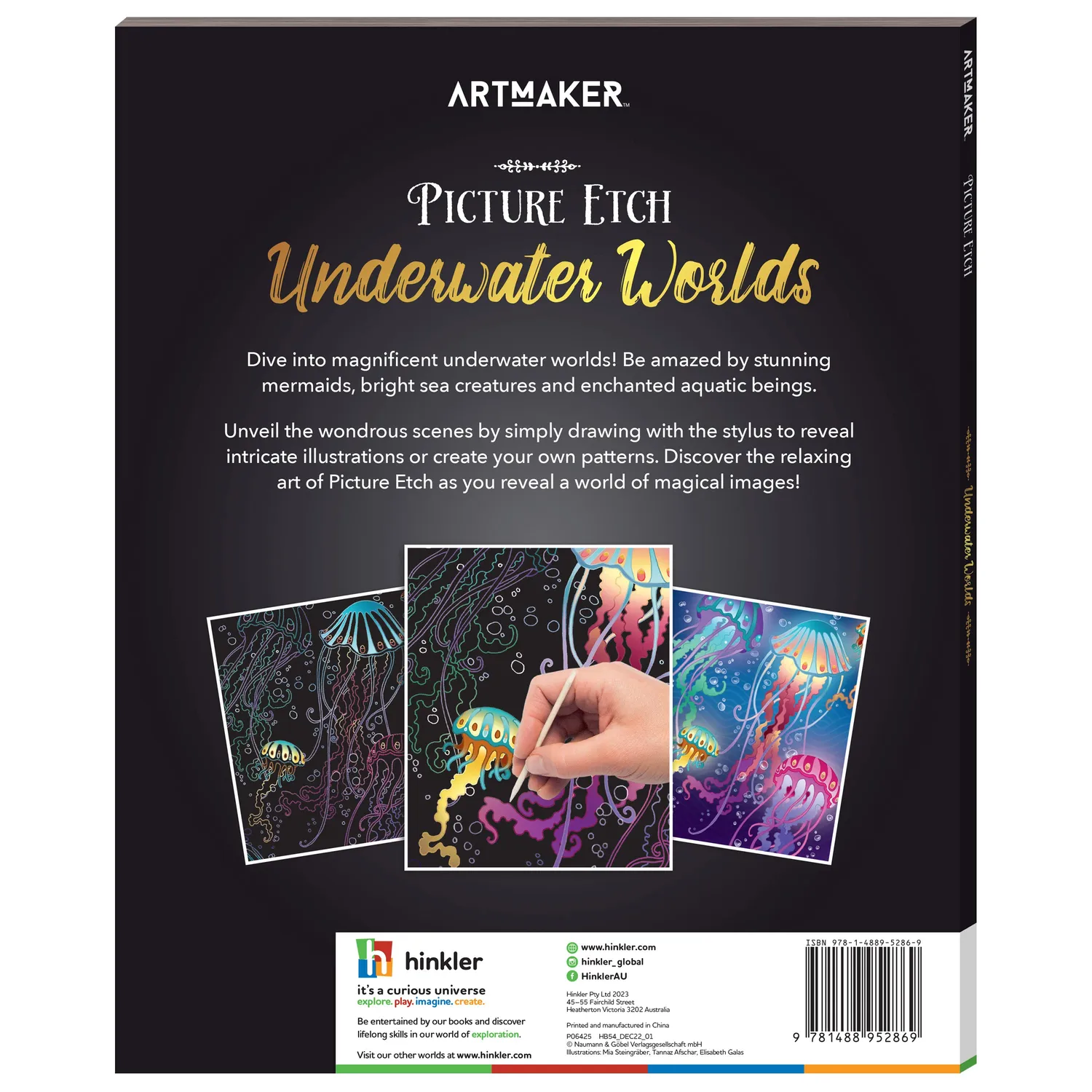 Decoden Magic Picture Etch Underwater Worlds skrabebog