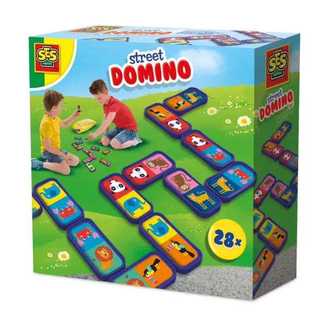 SES Creative Street domino udendørs spil 28 brikker