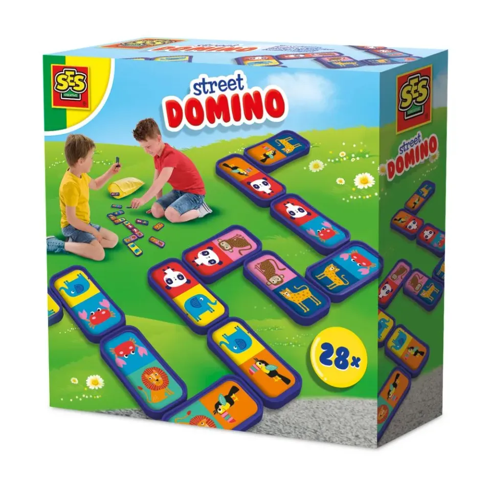 SES Creative Street domino udendørs spil 28 brikker